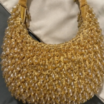 Clutiva Luna Hand-Beaded Half Moon Shoulder Bag & Luxury Clutch